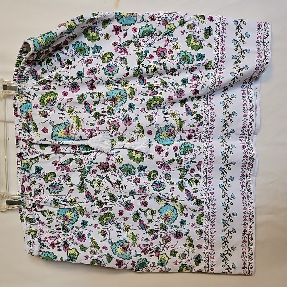 Petite Paisley Skirt with drawstring by J.Jill. Size PM. Cotton Blend